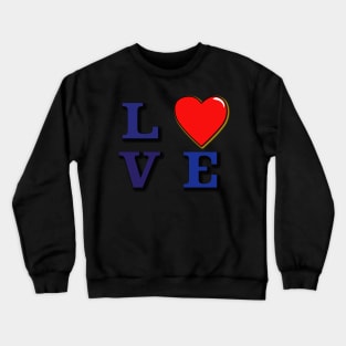 L Heart V E Crewneck Sweatshirt